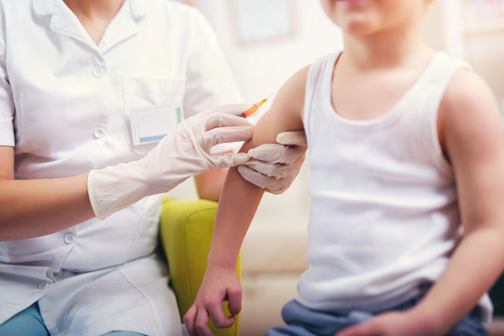 Children Vaccine shot Thailand